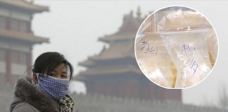 Vzduch vo vrecúšku na predaj. V Číne si môžte kúpiť balíček s tibetským vzduchom