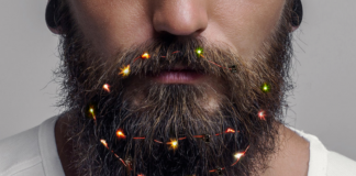 Novinky vo svete vianočných ozdôb. Svetielka do brady pre pánov!