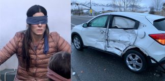 17-ročné dievča rozbilo svoje auto pri tom, čo šoférovala so zaviazanými očami! Pokúšala sa splniť nový viral „BIRD BOX challenge“