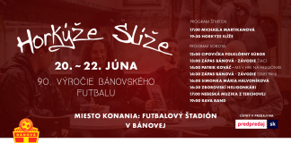 Hokrýže Slíže na oslavách 90. rokov futbalu v Bánovej