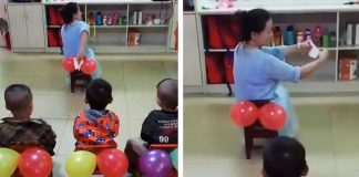 Učiteľka ukazuje deťom, ako správne používať toaletný papier a ľudia sú kvôli tomu pobúrení