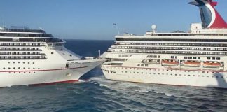 VIDEO: V Mexiku do seba narazili 2 obrovské výletné lode patriace tej istej spoločnosti