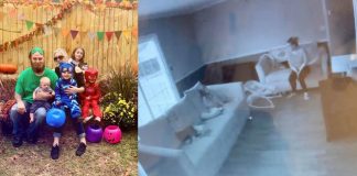 Žena sa odišla pripravovať na večierok, pričom svoje malé deti sledovala na monitore. Zrazu sa na monitore objavila cudzia žena, ktorá jej deti sledovala…