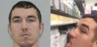 AKTUALIZOVANÉ: Mladík, ktorý pred pár dňami oblízol v obchode celú policu a vysmieval sa koronavírusu už sedí v base. Za svoj skutok bol obvinený z teroristickej hrozby Mladík, ktorý pred pár dňami olízol v obchode celú polciu a vysmieval sa koronavírusu už sedí v base. Za svoj skutok bol obvinený z teroristickej hrozby